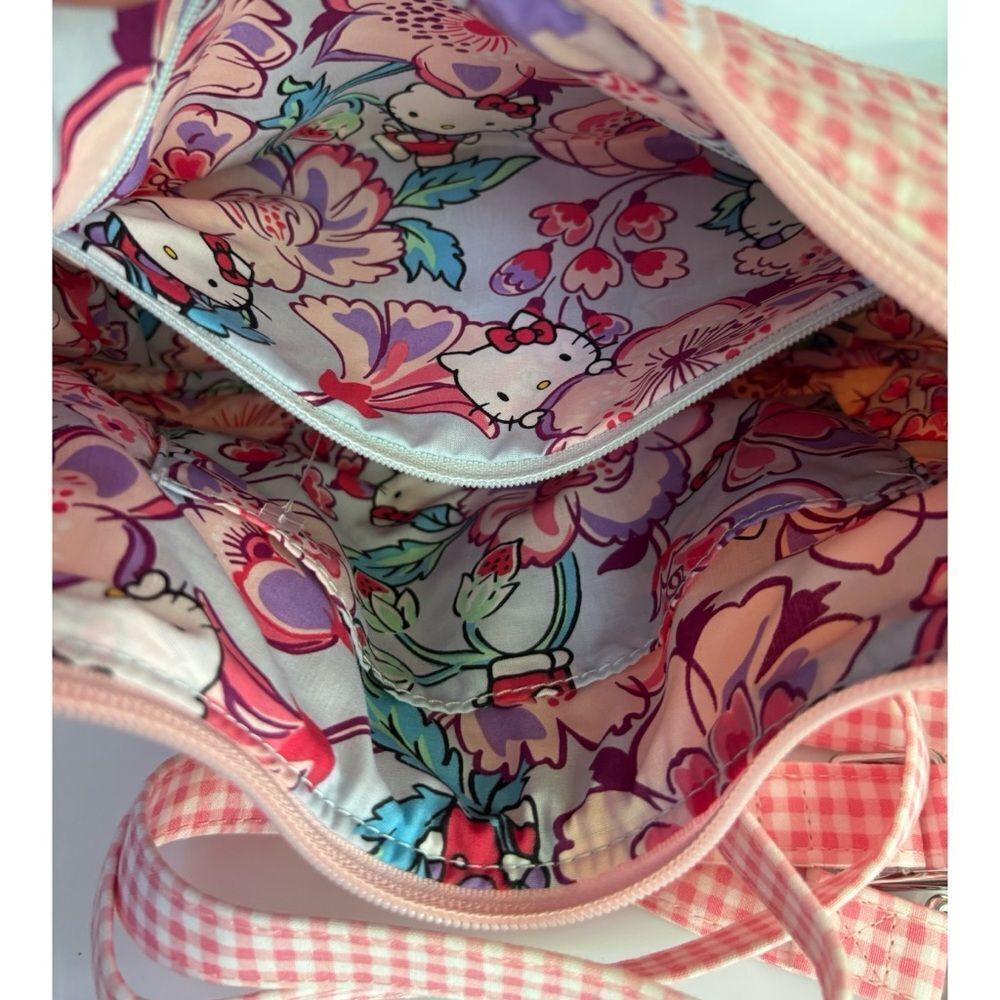 Vera Bradley
Frannie Crescent Crossbody Bag in Hello Kitty Gingham - Picture 7 of 13